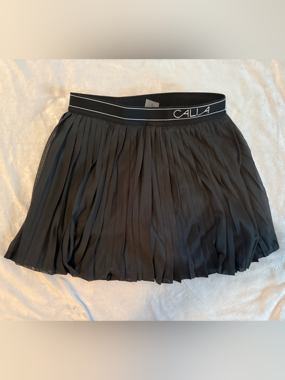CALIA Black Pleated Mini Skort